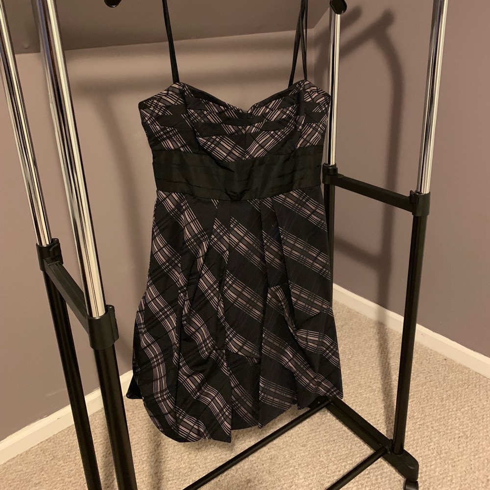 BCBG black and purple dress, size 4